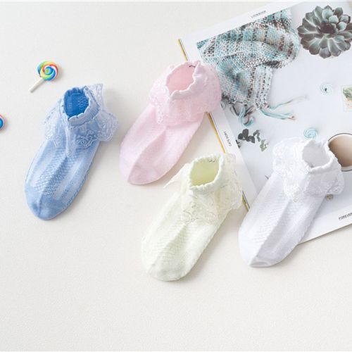 4 Pairs Toddler Baby Socks,Kids Socks Lace Girls Socks