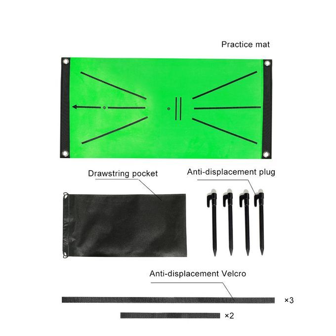 Golf Training Mat 30x60cm Home Office Chipping Swing Analysis Correct