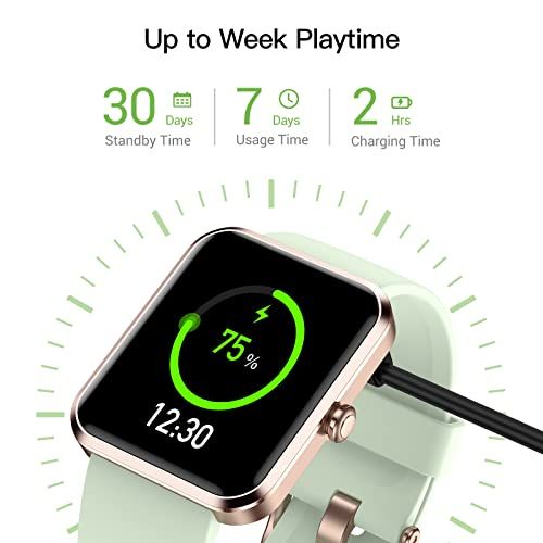 Pautios Smart Watch 42 Mm Fitness  Health Tracker For Women
