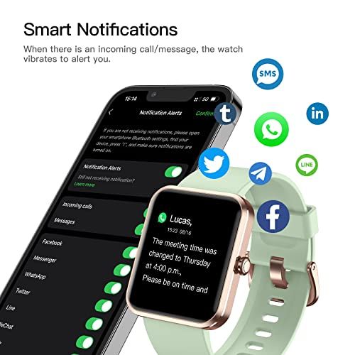 Pautios Smart Watch 42 Mm Fitness  Health Tracker For Women