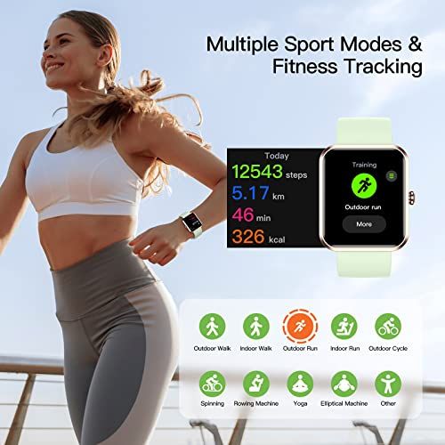 Pautios Smart Watch 42 Mm Fitness  Health Tracker For Women