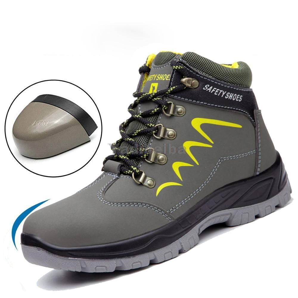 Safety Work Boots For Men Waterproof Steel Toe Cap Boots