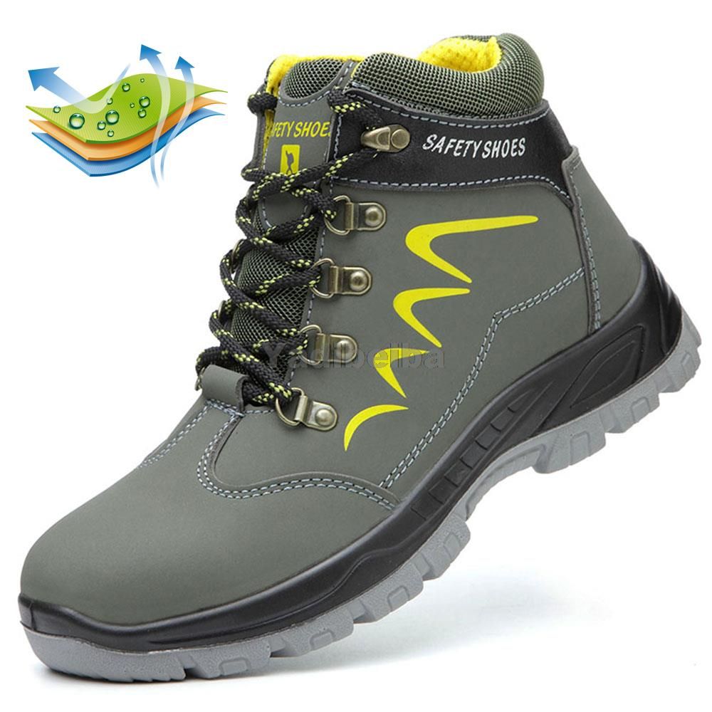 Safety Work Boots For Men Waterproof Steel Toe Cap Boots