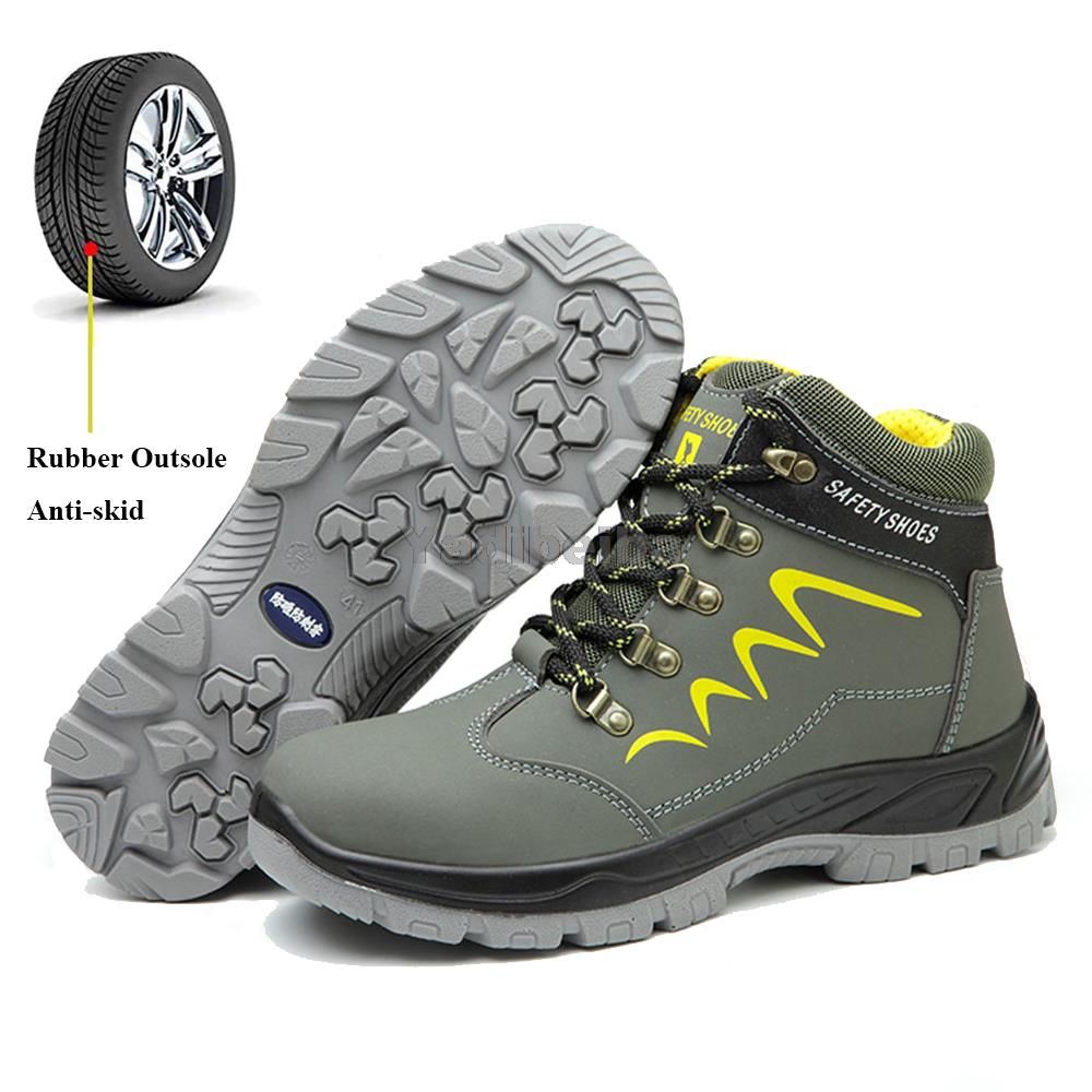 Safety Work Boots For Men Waterproof Steel Toe Cap Boots