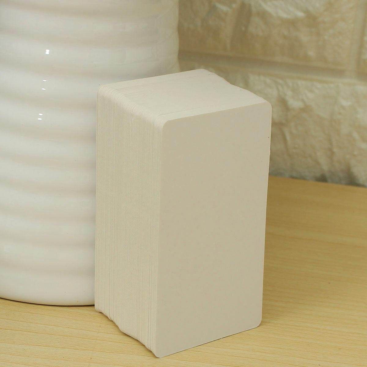 100Pcs New Arrival Kraft Paper Card Message Memo Wedding Party Gift Thank You Cards DIY Bookmarks Vocabulary Card Brown White White