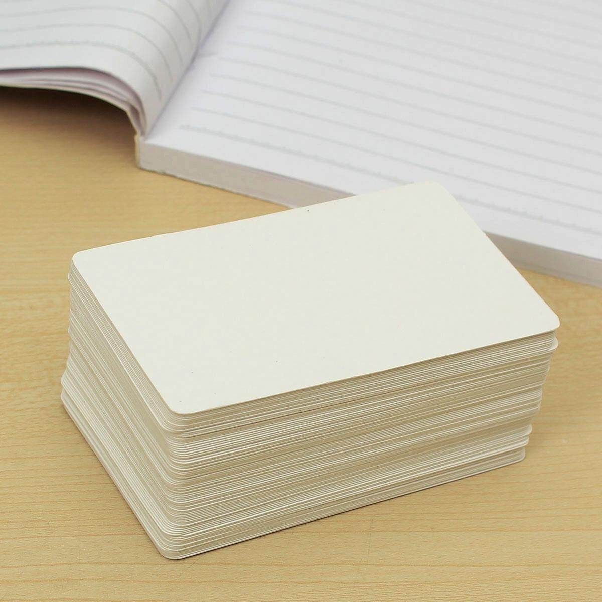 100Pcs New Arrival Kraft Paper Card Message Memo Wedding Party Gift Thank You Cards DIY Bookmarks Vocabulary Card Brown White White