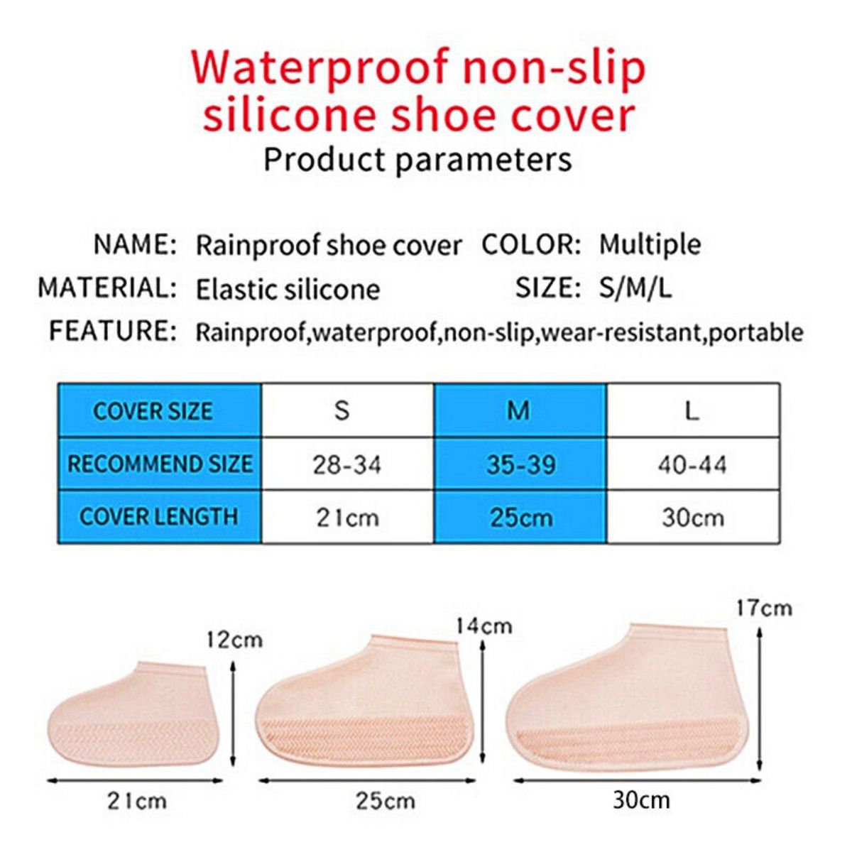 Waterproof Shoes Boot Cover Oilproof Dustproof Rain Boot