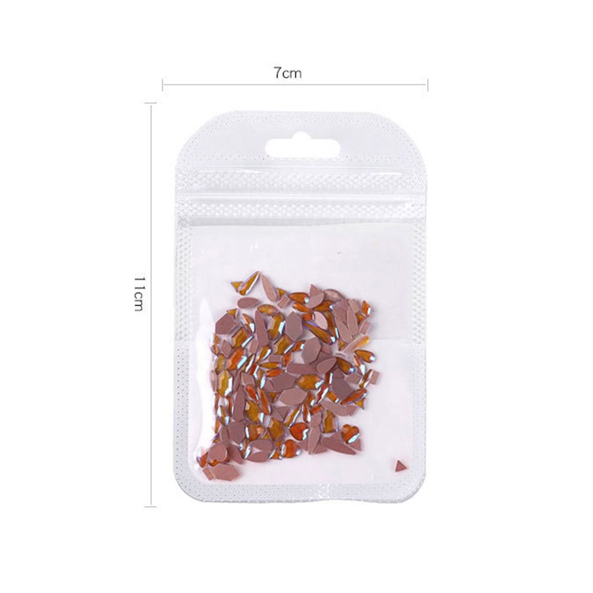 50Pcs Nail Rhinestones Crystals Flatback Glass Stones 3D