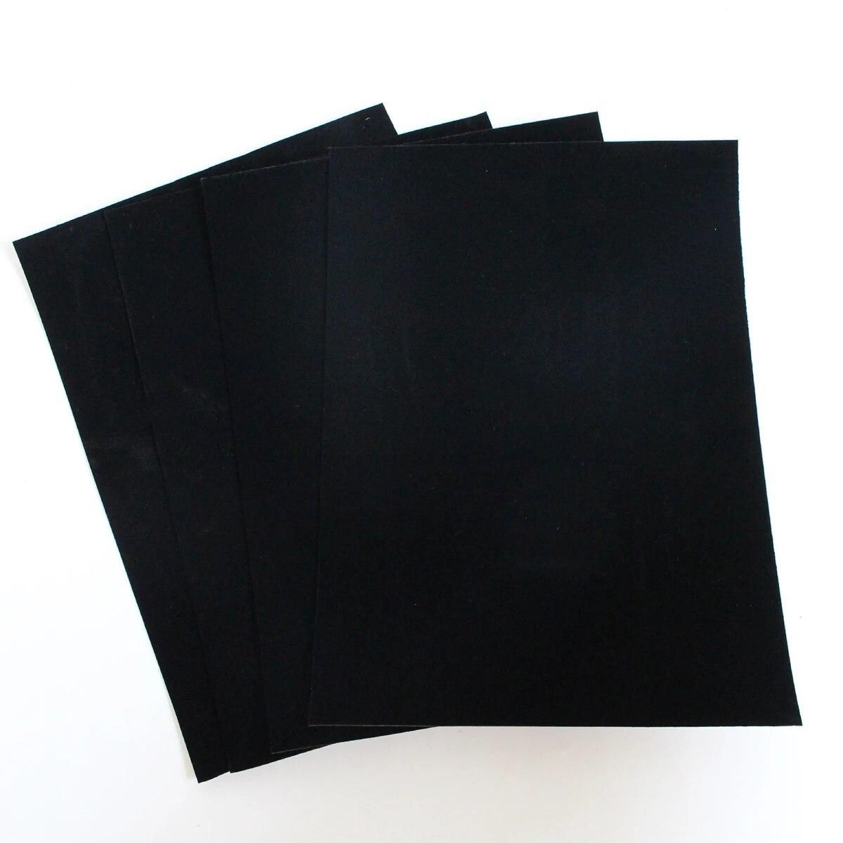 Waterproof Flocking Adhesive Sheets with Sticky Glue Back for DIY Crafts Furniture Non-slip Pads 10pcs/set