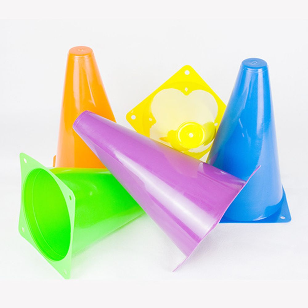 6 Pack Traffic Cones Outdoor Soccer Training Agility Marker