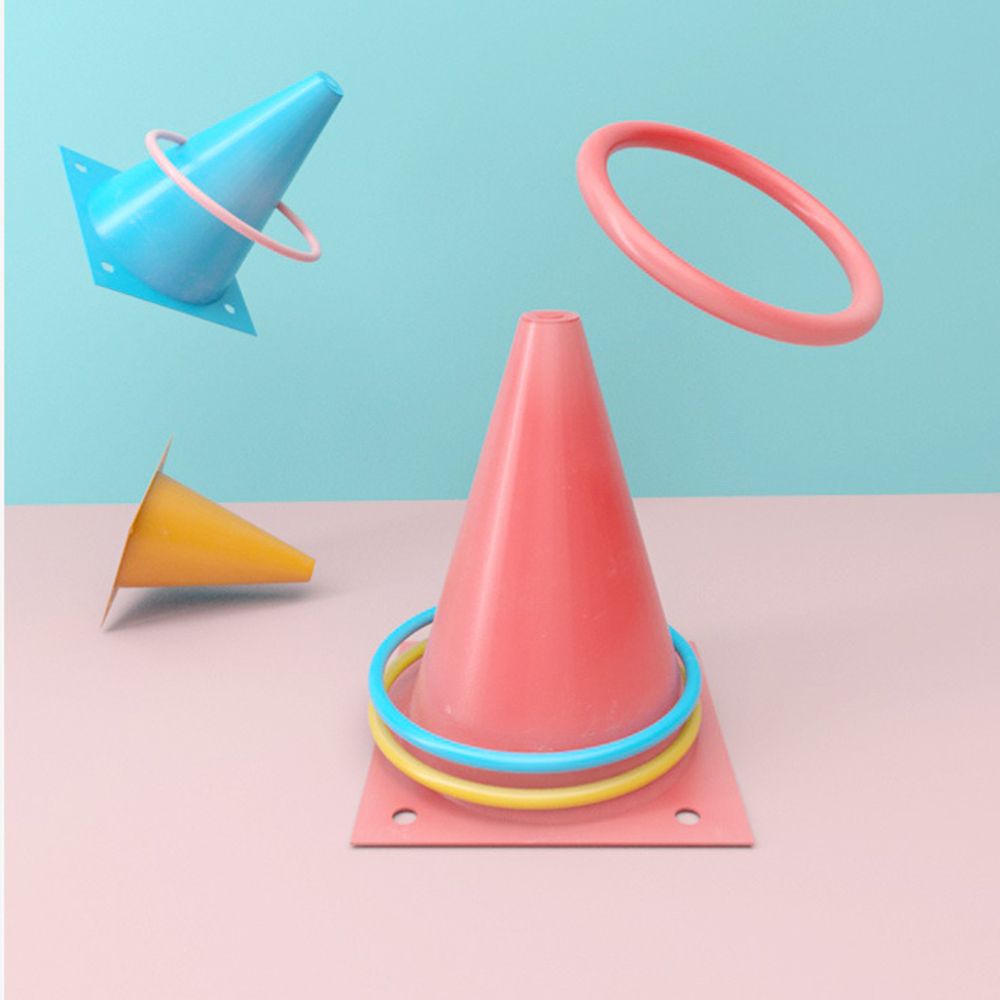 6 Pack Traffic Cones Outdoor Soccer Training Agility Marker