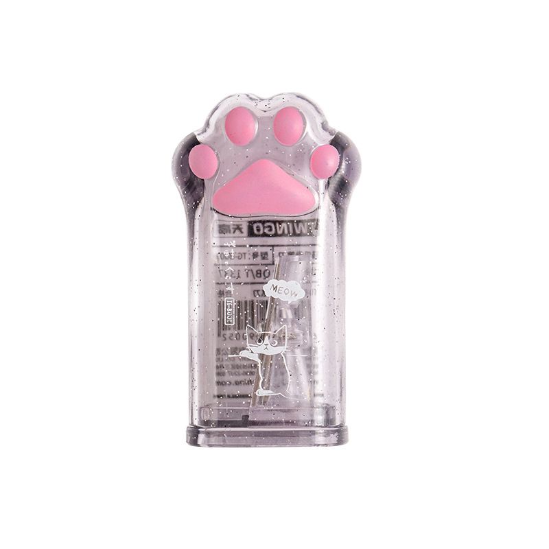 1 Pieces Cute Cat Paw Sharpener For Pencil School Office Supplies Creative Stationery Item Back To School Student Prize For Kids Gray