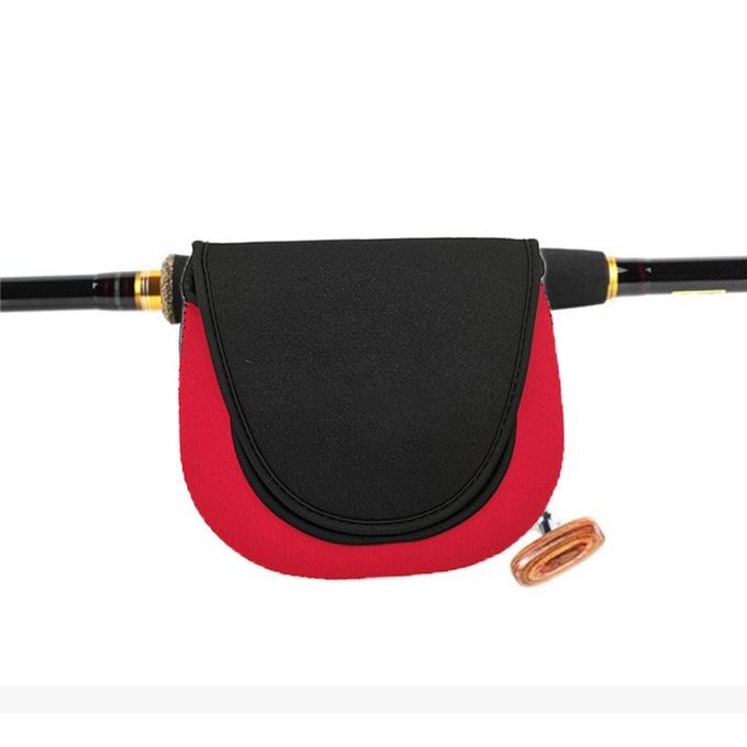 Portable  Reel Bag Case Convenient Pouch S Red Double Layer