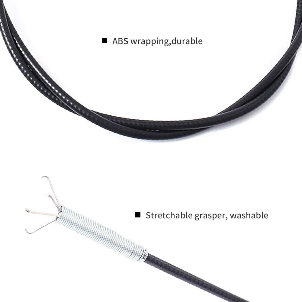 3 Pack Plumbing Drain Snake Clogged Drains Snake Auger Hair Clog Remover Shower Toilet Sink Cleaner