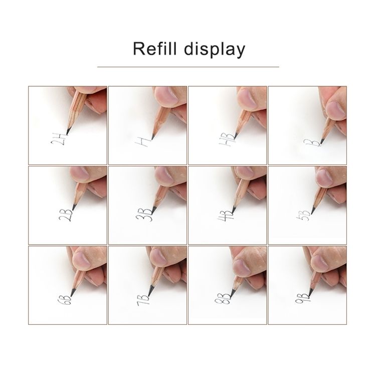10 PCS Drawing Writing Sketch Wooden Pencil Pre-sharpened HB Art Graphite Pencils