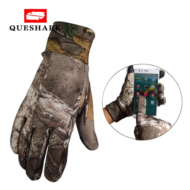 Men Winter Warm Camouflagetouch Screen Fishing Glo