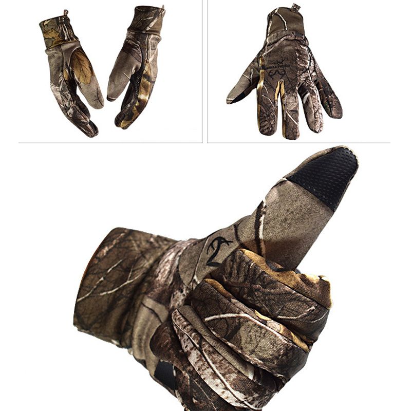 Men Winter Warm Camouflagetouch Screen Fishing Glo