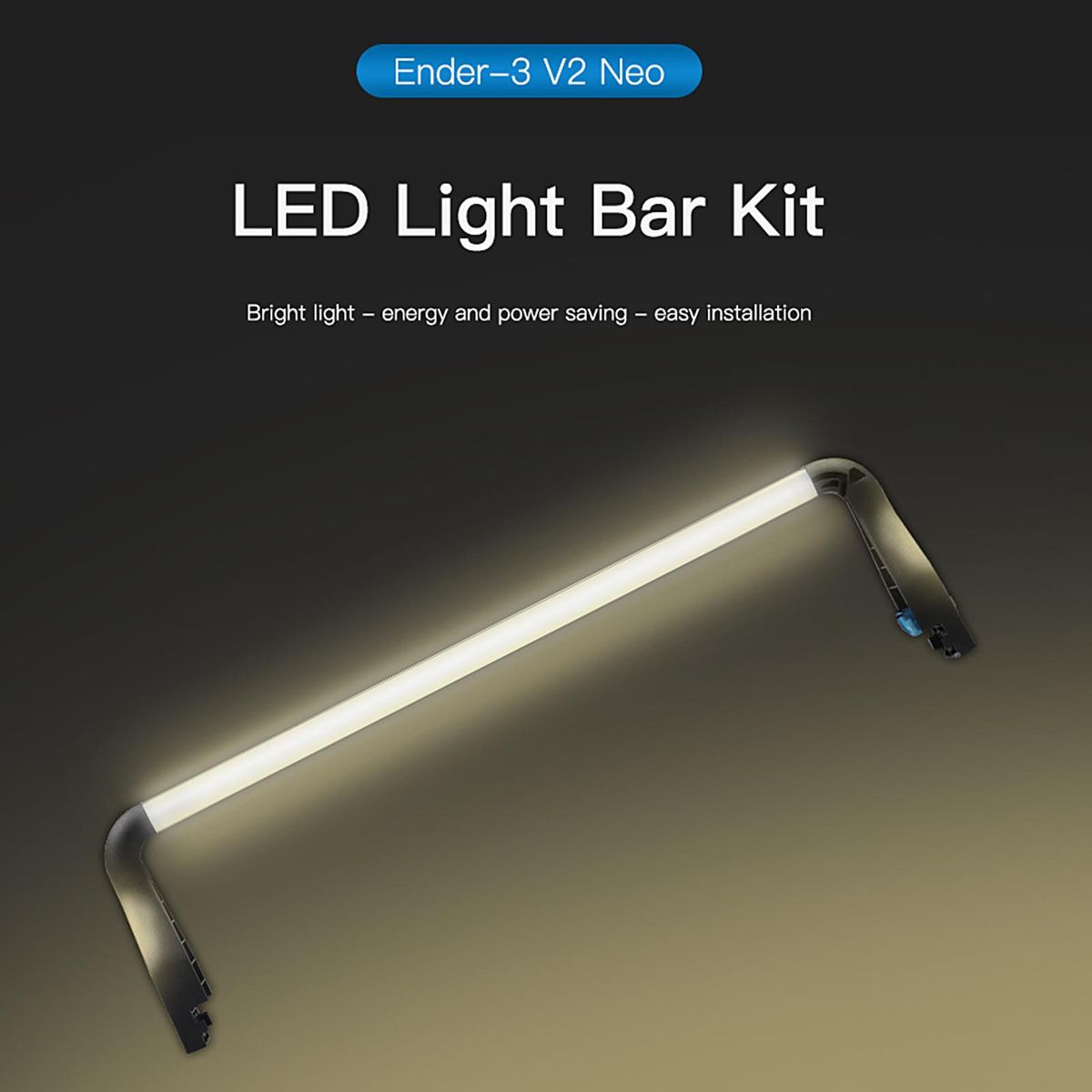 Creality Ender-3 V2 Neo LED Light Bar Kit Energy Saving and Easy Installation Soft Light No Strobe for Creality 3D Printer Ender-3 V2 Neo/Ender-3/Ender-3 Pro/Ender-3S/Ender-3 V2 24V/5W