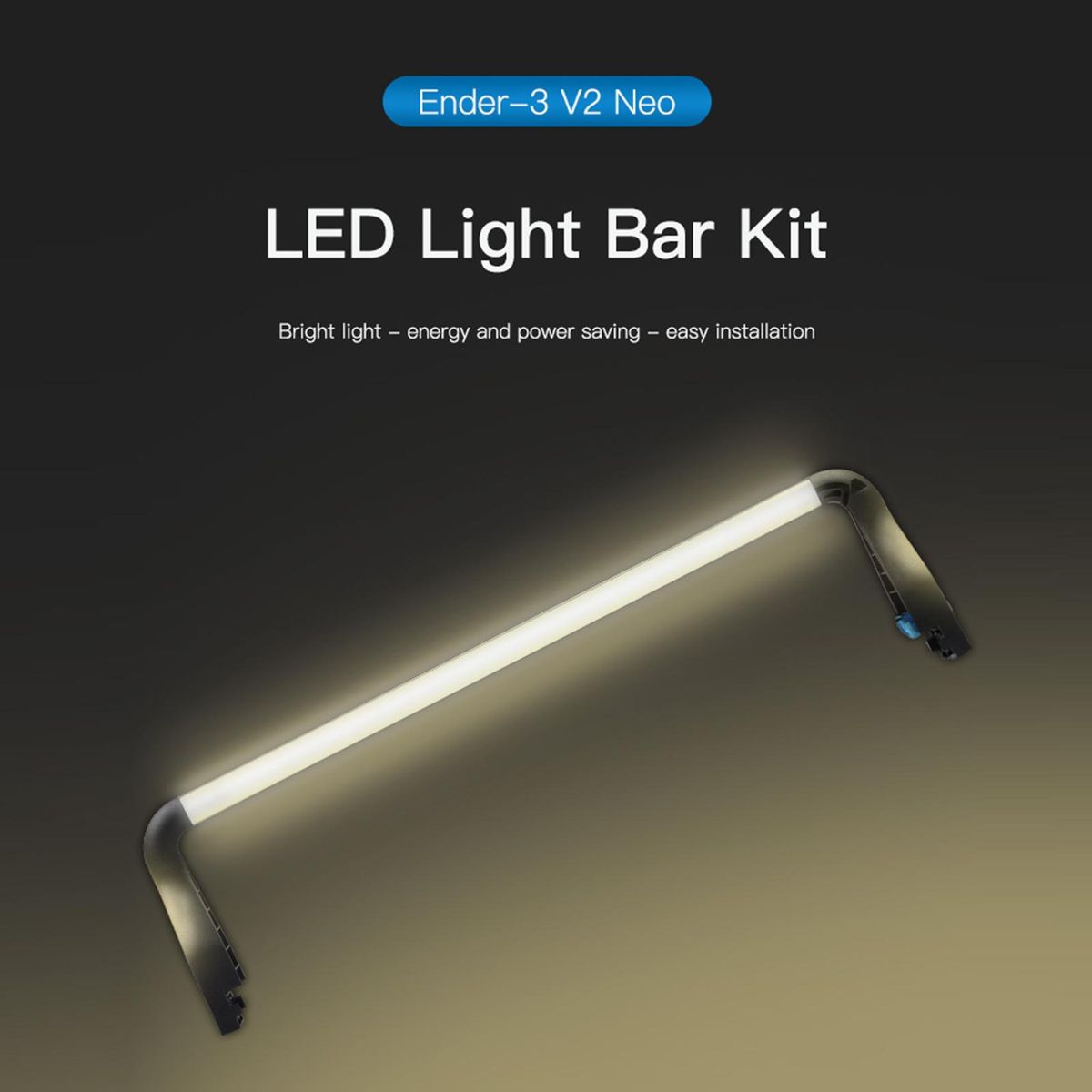 Creality Ender-3 V2 Neo LED Light Bar Kit Energy Saving and Easy Installation Soft Light No Strobe for Creality 3D Printer Ender-3 V2 Neo/Ender-3/Ender-3 Pro/Ender-3S/Ender-3 V2 24V/5W