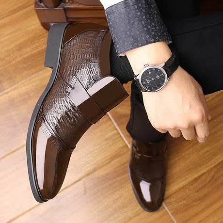 Ornamented & Fancy Men Shoe-Booth - Brown