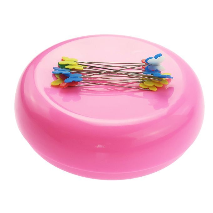 2pcs Round Magnetic Sewing Pin Cushion Pin Holder Caddy Storage Sewing