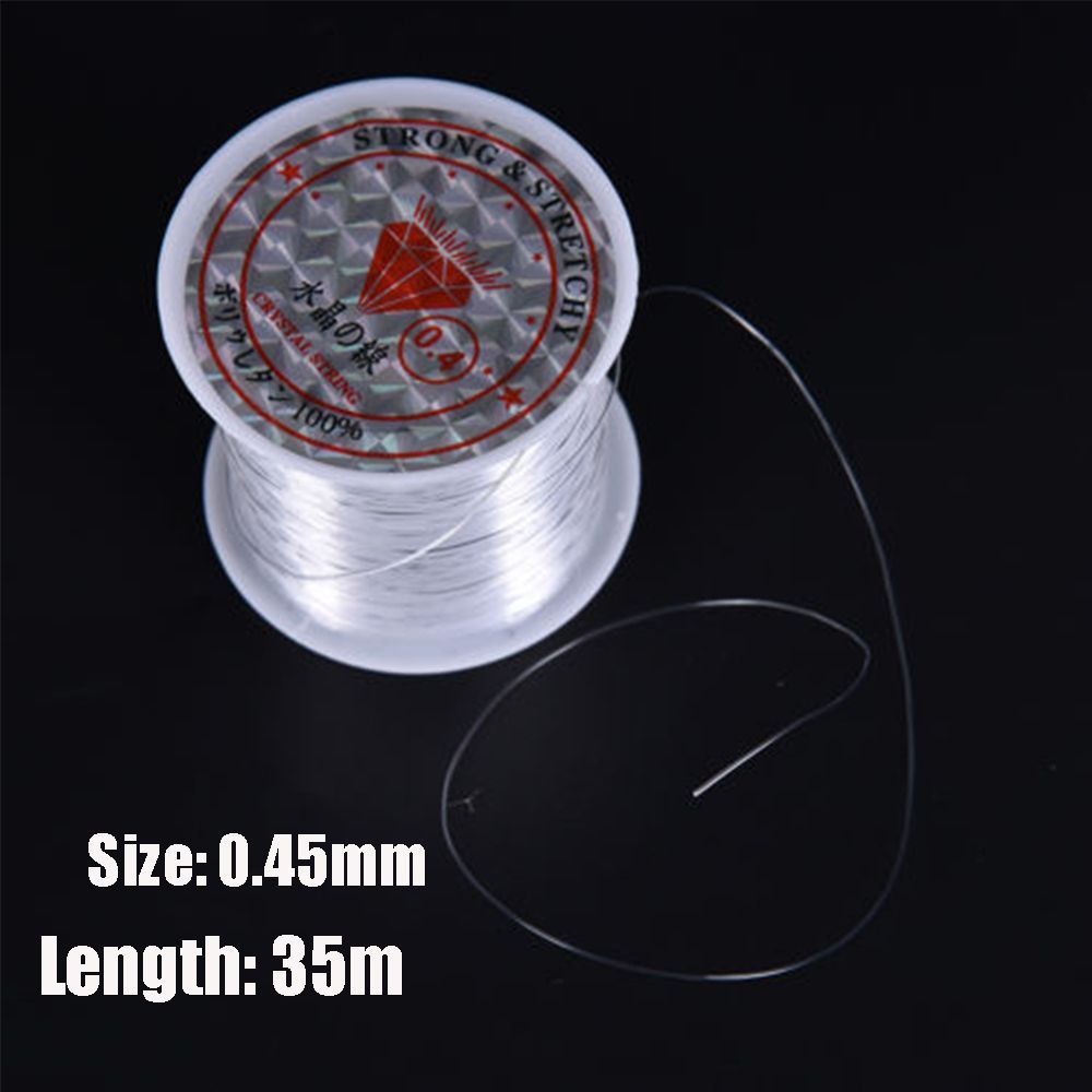 1PC High Tensile PE Nylon Fishing Line Elastic Thread Spool Invisible Wire Polyester Bait String Monofilament Strong Rope Cord 0.45mm -35m