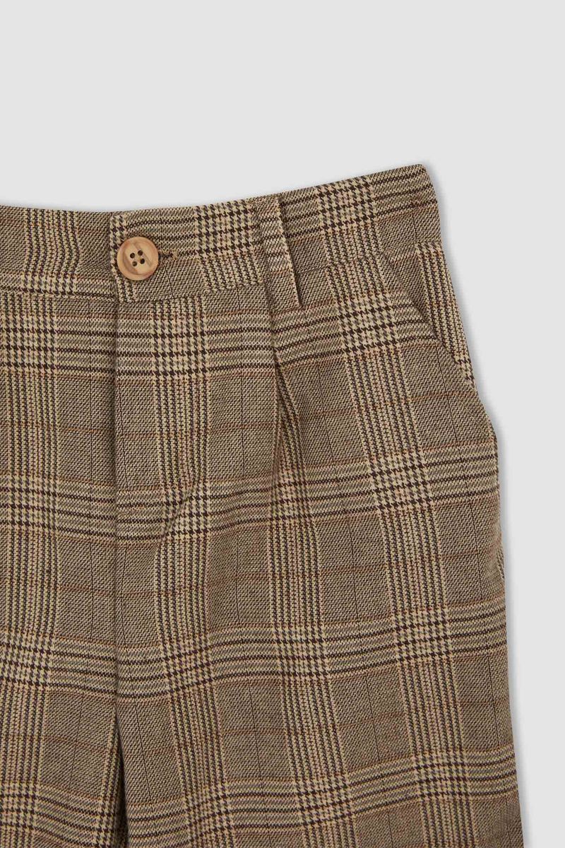 Girl - Carrot Fit Woven Trousers - Brown