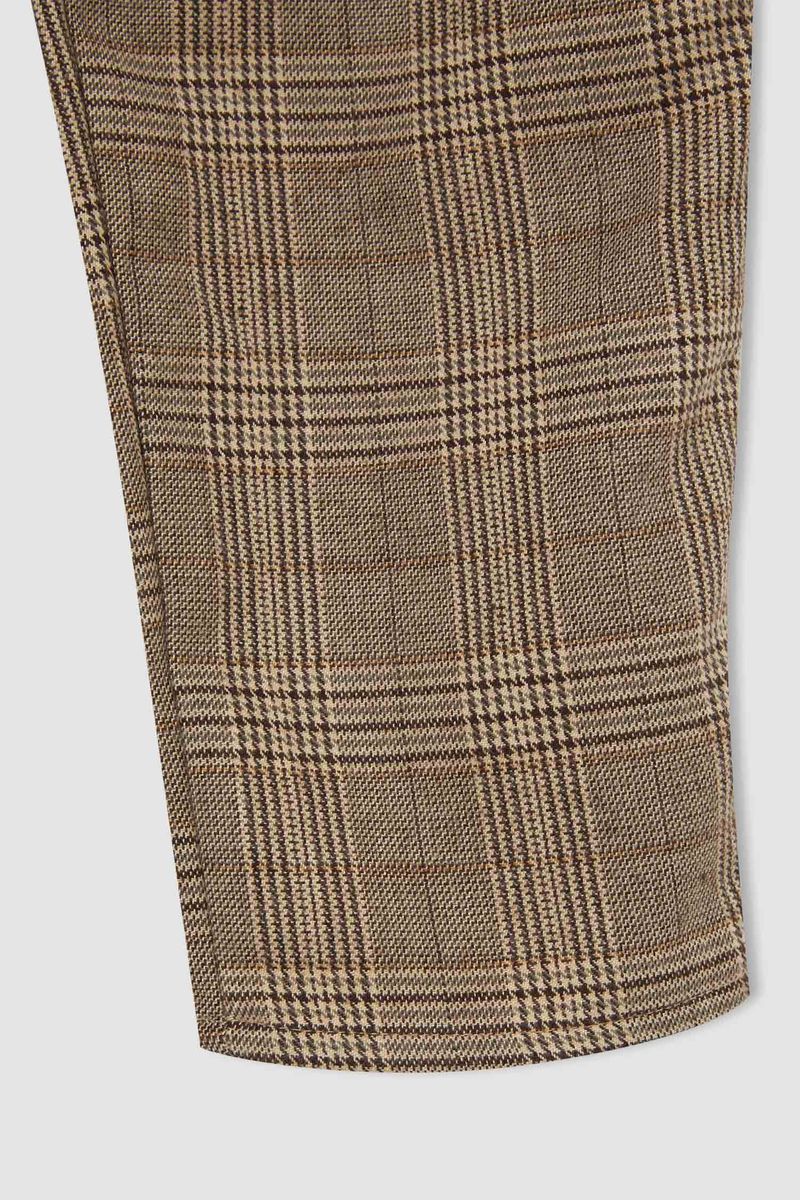 Girl - Carrot Fit Woven Trousers - Brown