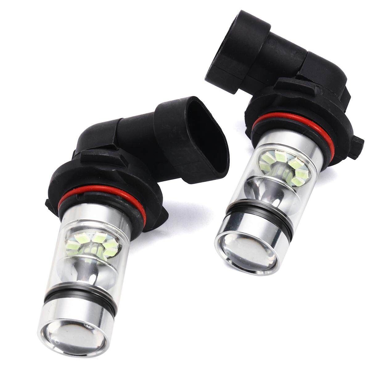 2pcs 9006 HB4 100W LED 8000K Blue Car Projector Fog Driving Light Bulbs