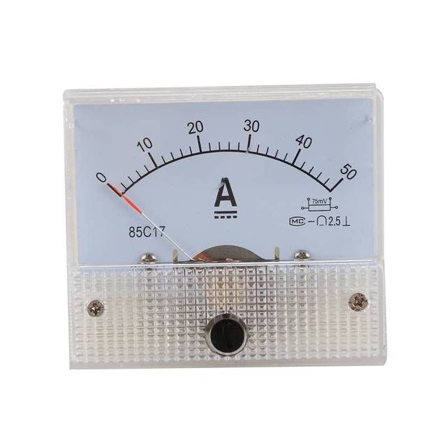 Dc 0-50a Analog Amp Meter Ammeter Current Panel 50