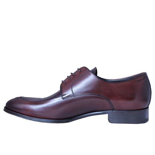 Plain & Patterned Calfskin Derbies - Brown