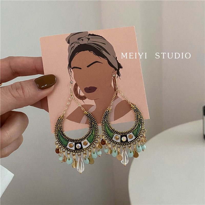 Bohemian Holiday Vintage Earrings