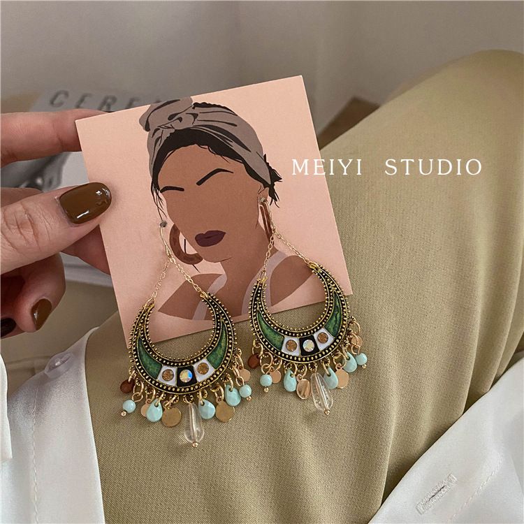 Bohemian Holiday Vintage Earrings