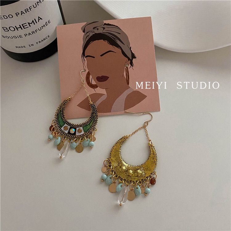 Bohemian Holiday Vintage Earrings