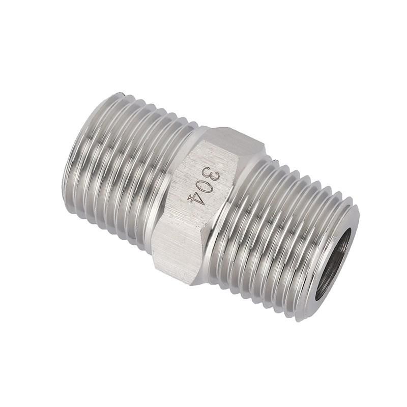 Spot Supply Stainless Steel Outer Wire Direct 304 High Pressure Thickened External Thread Connector Straight-through Reducing Pipe Adapter