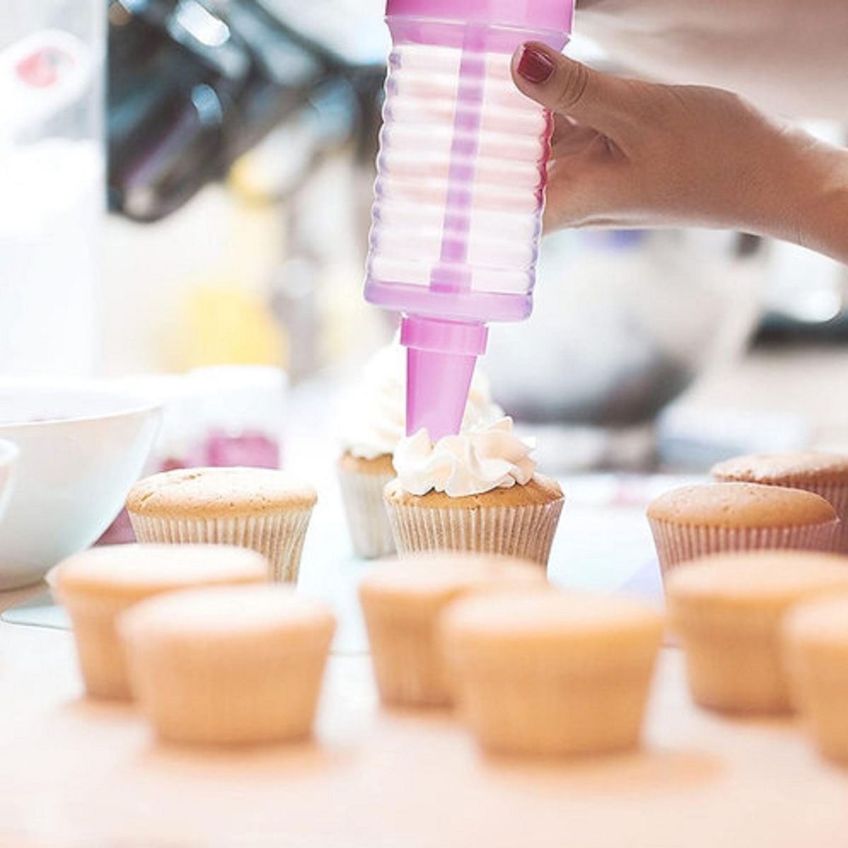 8-Piece Icing Nozzles Pink
