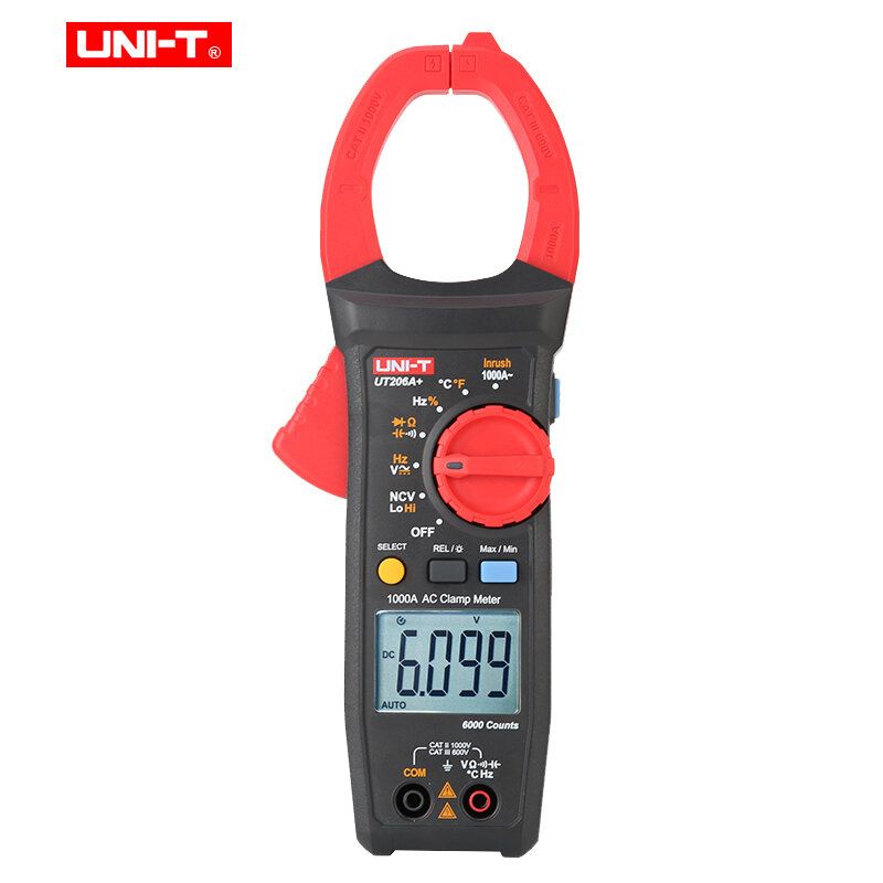 UNI-T Digital Clamp Meter UT206A+ 1000V AC DC Voltage 1000A