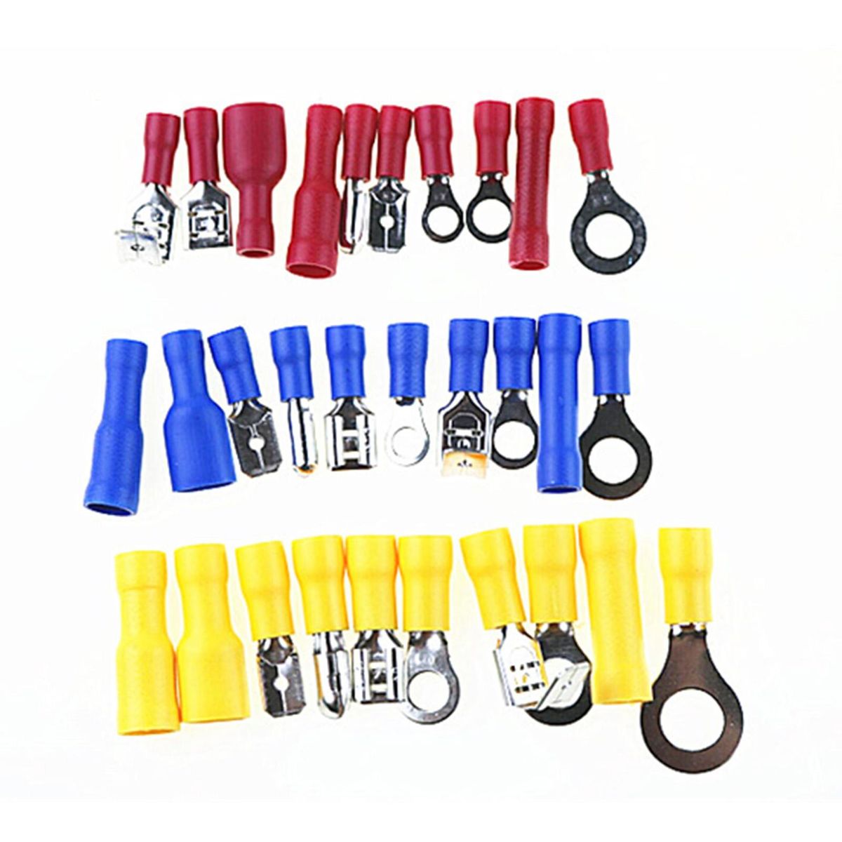 720pcs Tubular Cold Pressure Wire Connector Electrical Terminals Cable Crimps Cord End Terminal Kit Set Wire Ferrules With Box