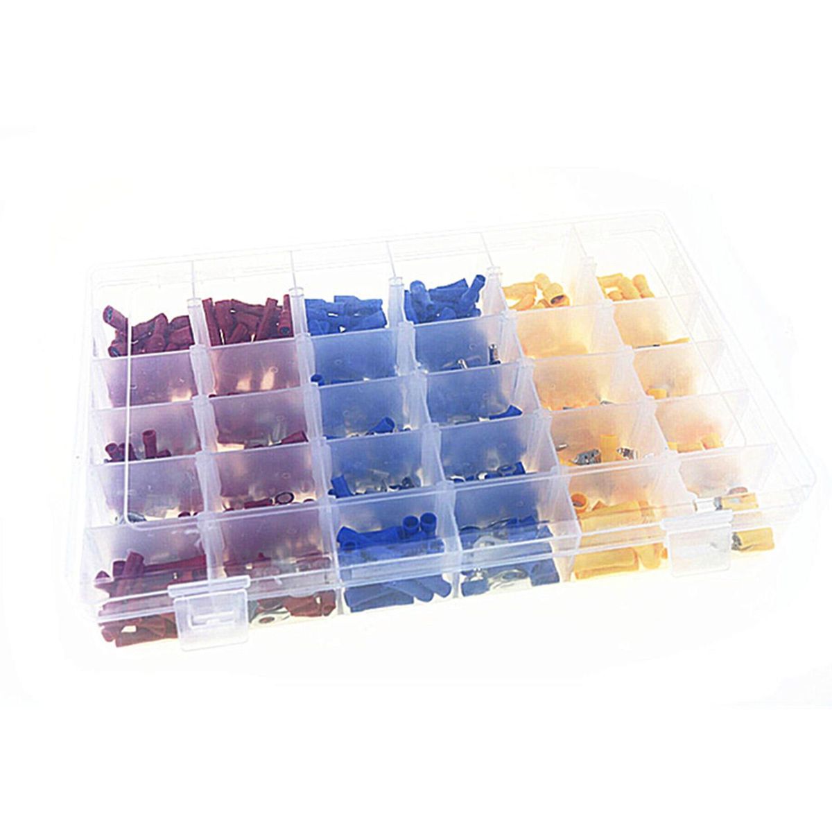 720pcs Tubular Cold Pressure Wire Connector Electrical Terminals Cable Crimps Cord End Terminal Kit Set Wire Ferrules With Box