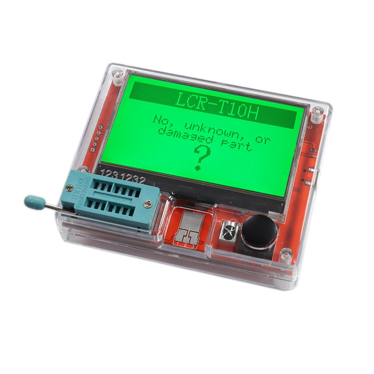 LCR-T10H Transistor Meter Multi-Function Capacitance Resistance Tester Large Screen Graphic Display Transistor Meter for Diode Capacitor Resistor Transistor