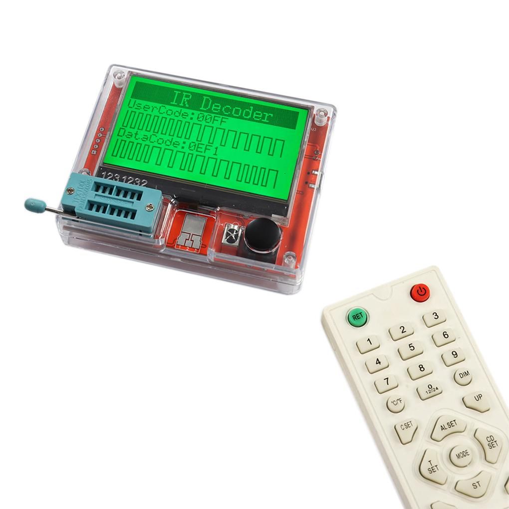 LCR-T10H Transistor Meter Multi-Function Capacitance Resistance Tester Large Screen Graphic Display Transistor Meter for Diode Capacitor Resistor Transistor