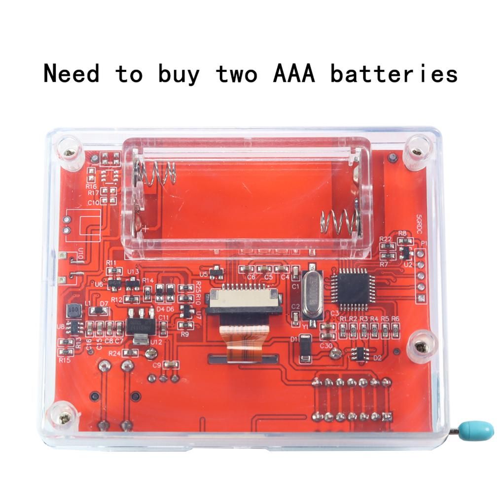 LCR-T10H Transistor Meter Multi-Function Capacitance Resistance Tester Large Screen Graphic Display Transistor Meter for Diode Capacitor Resistor Transistor