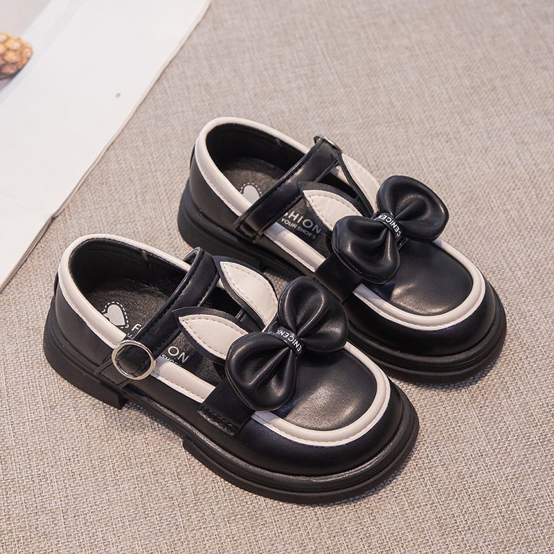 Girls Shoes Leather Princess Shoes Children School Cute Rabbit Ears Formal Shoes