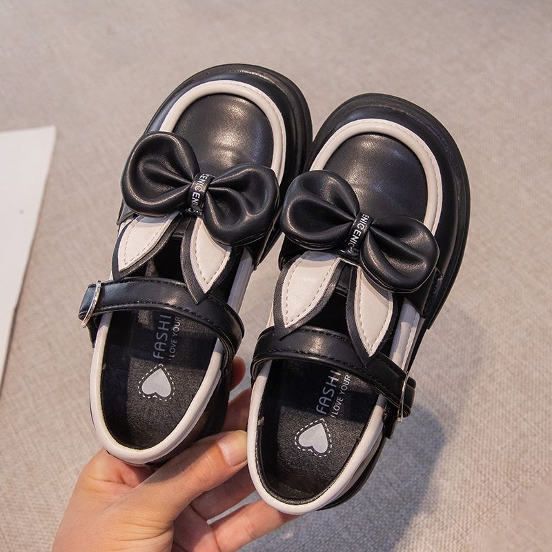 Girls Shoes Leather Princess Shoes Children School Cute Rabbit Ears Formal Shoes
