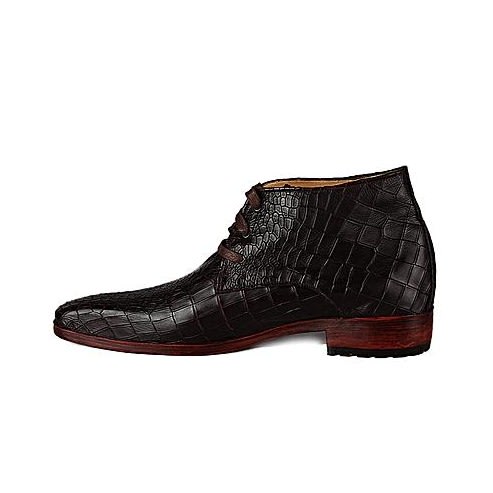 Men's Alligator Embossed Leather Skin Chukka Boot
