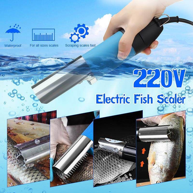 100W Waterproof Electric Fish Scale Scaler Remover Scraper Kni-fe Cleaner Peeler