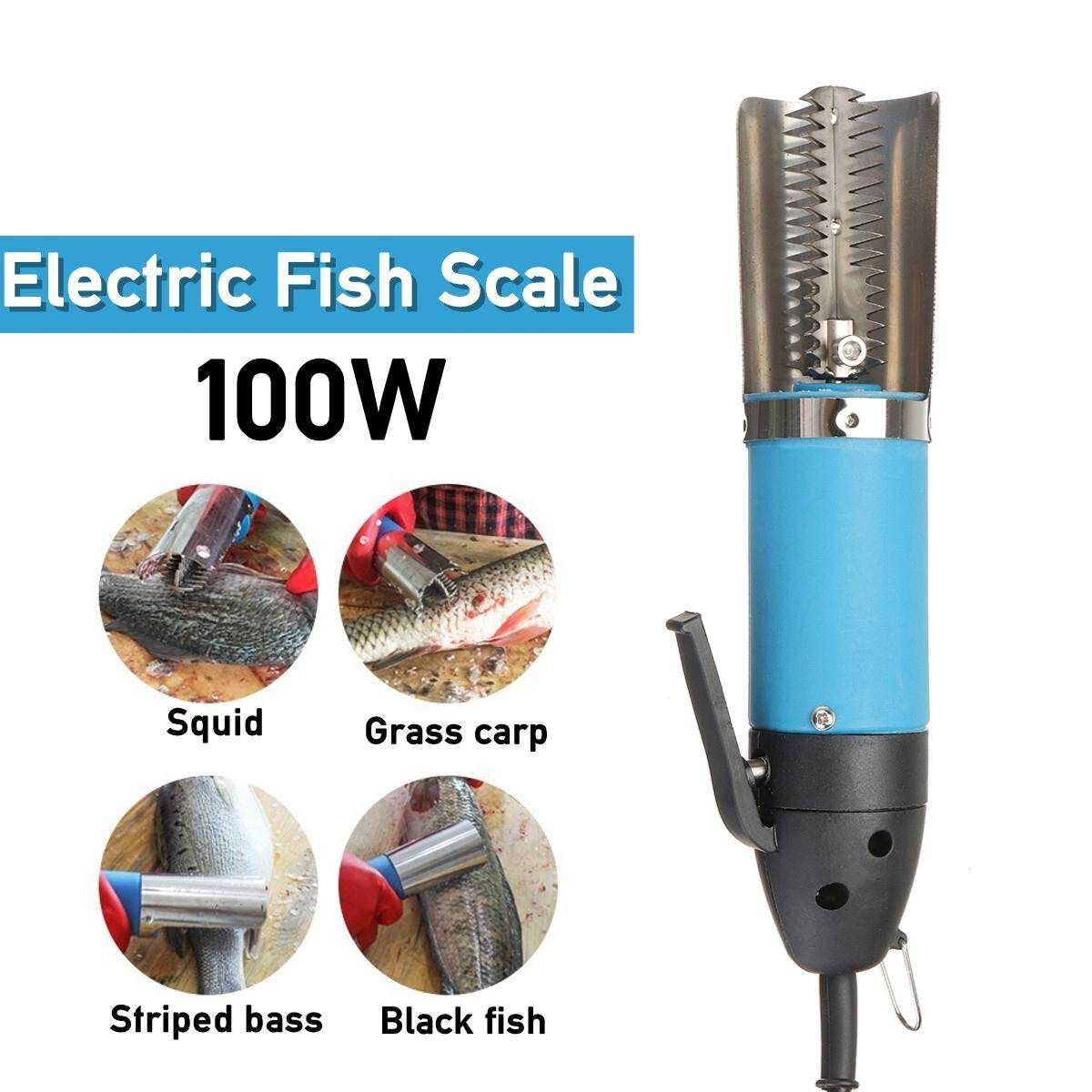 100W Waterproof Electric Fish Scale Scaler Remover Scraper Kni-fe Cleaner Peeler