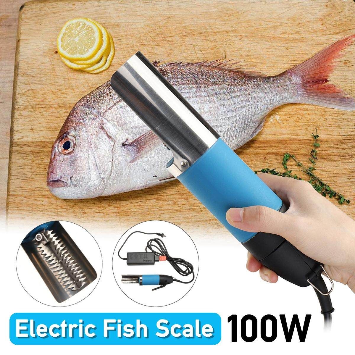 100W Waterproof Electric Fish Scale Scaler Remover Scraper Kni-fe Cleaner Peeler
