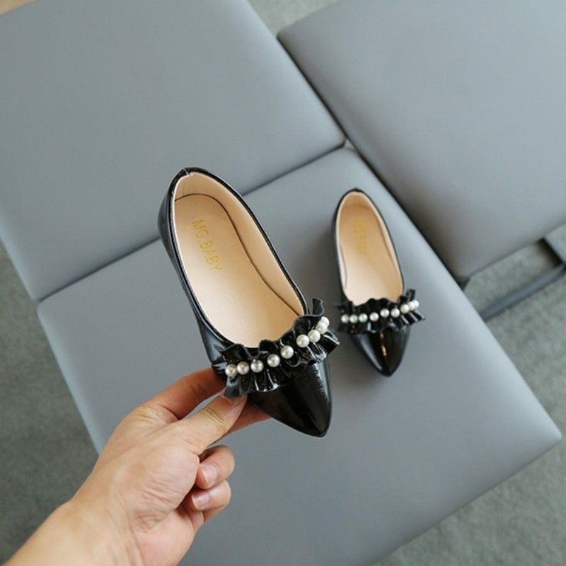 Girls Ruffle Design Flat Shoe