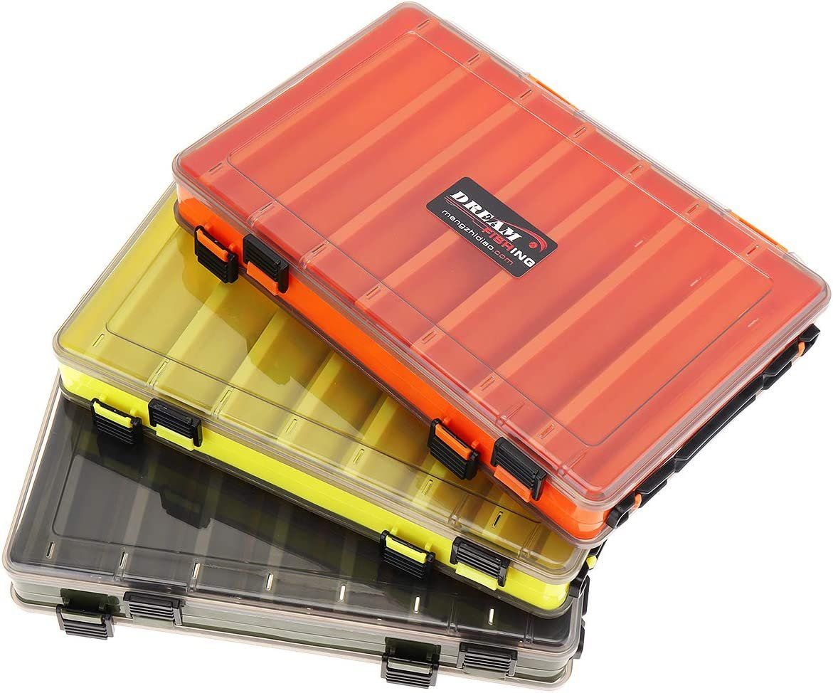 OriGlam Double Sided 14 Compartments Fishing Tackle Boxes